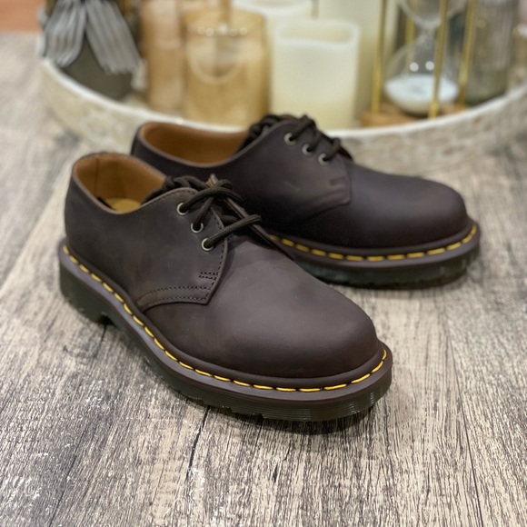 Dr. Martens Shoes - Dr. Martens 1461 Oxford Brown Leather Gaucho